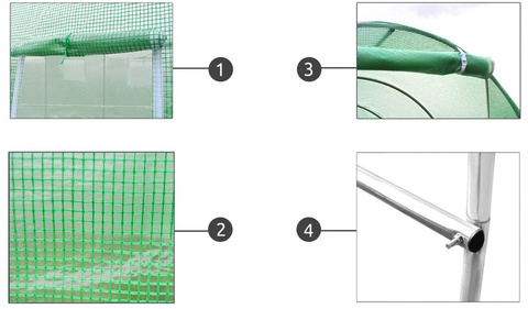Zahradní tunel - skleník 4x3x2m