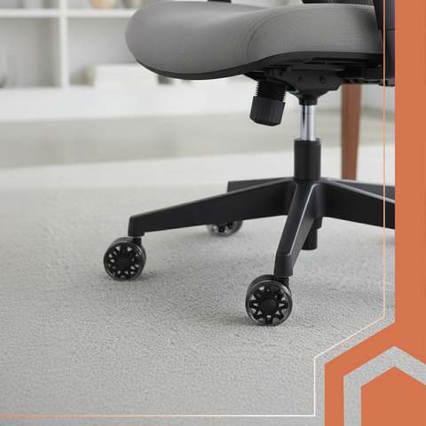 Roulettes noires pour chaise pivotante, lot de 5, Ruhhy26294