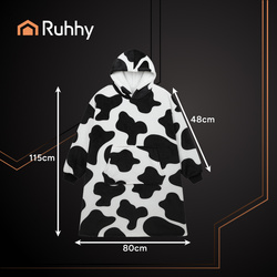 XXL sweatshirt - black and white blanket Ruhhy 26538