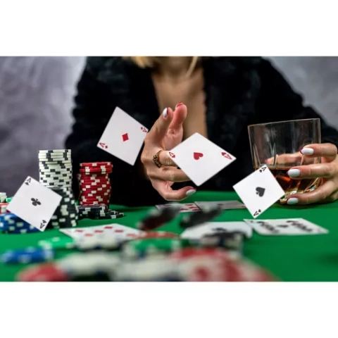 Poker - Set mit 500 Chips im Koffer HQ 23529