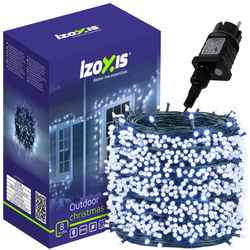 Éclairage extérieur 500LED 35m blanc Izoxis 24899
