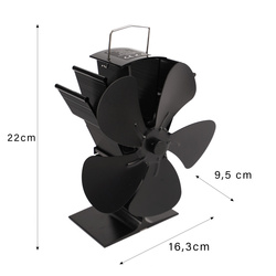 Krbový ventilátor Kaminer 26206 5-listý