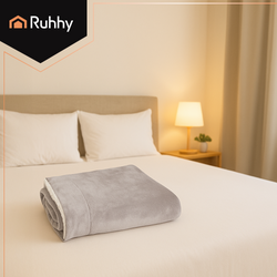 Double-sided blanket 150x200cm light gray Ruhhy 26293