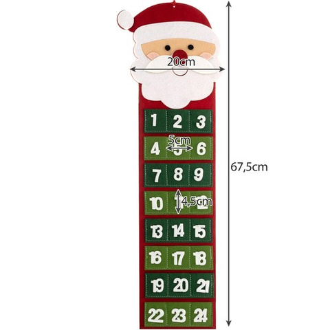 Adventskalender - hängend Ruhhy 22252