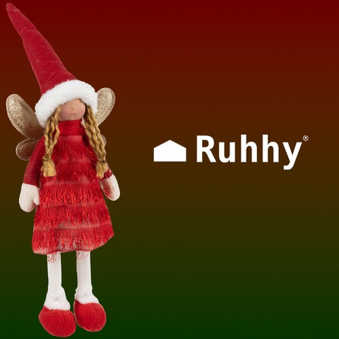 Fée - figurine de Noël rouge Ruhhy 22346