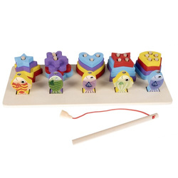 Wooden sorter - fishing Kruzzel 22565