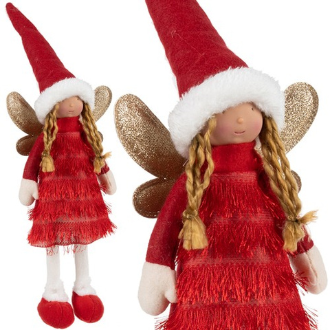 Fée - figurine de Noël rouge Ruhhy 22346