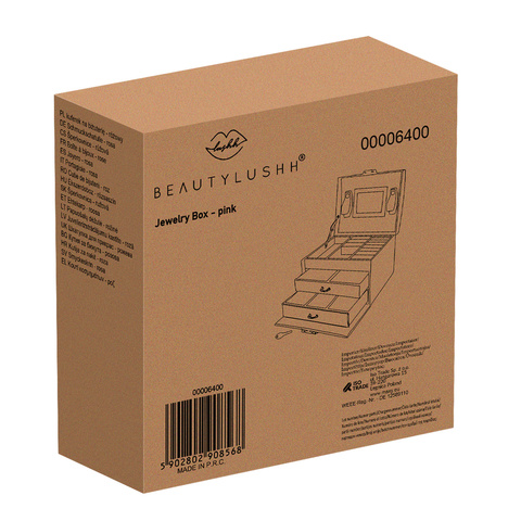 Coffret à bijoux - rose