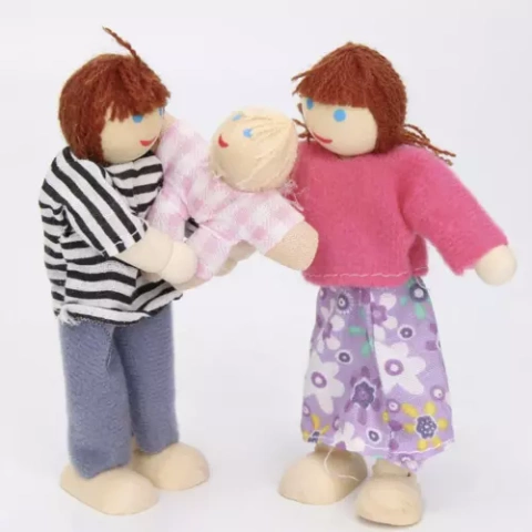 Miniaturpuppen - 7 Stück. Kruzzel 19764