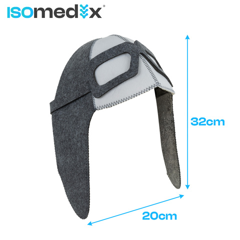 Фетровая шапка для бани - авиатор Isomedix 26456