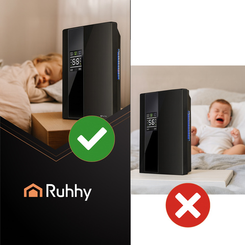 Déshumidificateur d'air et absorbeur d'humidité Ruhhy 26626