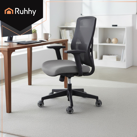 Gray swivel chair wheels, 5 pcs. Ruhhy 25280