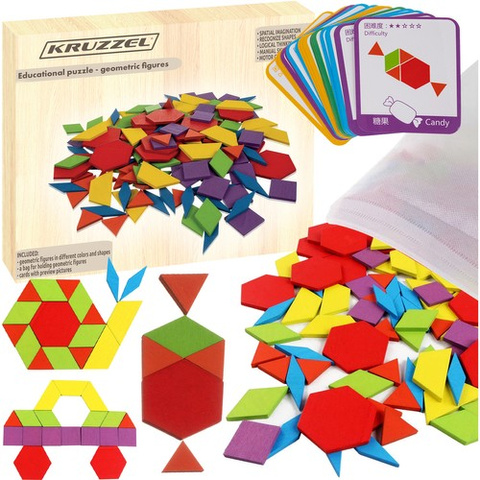 Vzdělávací puzzle - geometrické obrazce