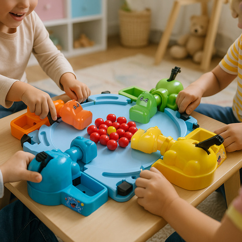 Jeu d'arcade « Hungry Hippos »