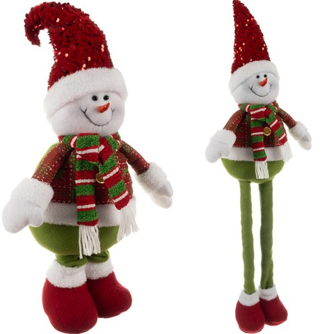 Bonhomme de neige de Noël - télescopique 95 cm Ruhhy 22331