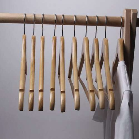 Clothes hanger 10pcs - wooden Ruhhy 24492