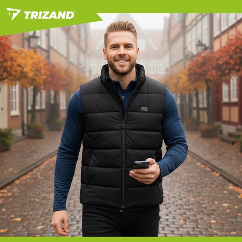 Trizand 26541 šildoma liemenė su USB, L dydžio