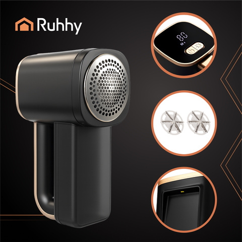 Ruhhy 26642 Cordless Clothes Shaver Black