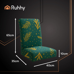 Housses de chaise 6 pièces vert clair Ruhhy 26637