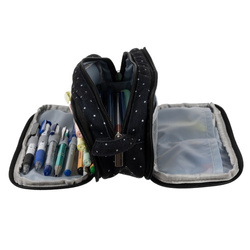 Triple foldable pencil case - black Maaleo 24511