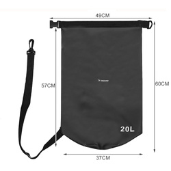 Waterproof bag 20L black 23566