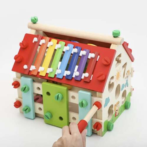 Wooden educational house Kruzzel 22564