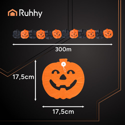 Garland - pumpkin 3m Ruhhy 26030