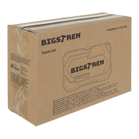 Tool set in a 56-piece case. Bigstreen 26845