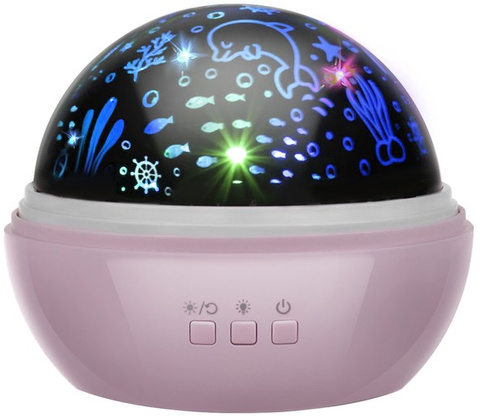 Nachtlicht mit Projektor - rosa LP16859