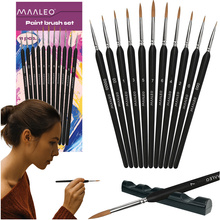 Pinceaux 11 pièces avec support Maaleo 26118