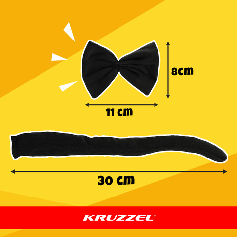 Костюм котёнка - чёрный, 4 предмета, Kruzzel 26518