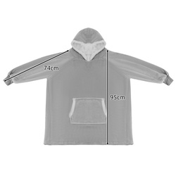 XXL sweatshirt - gray blanket Ruhhy 24402