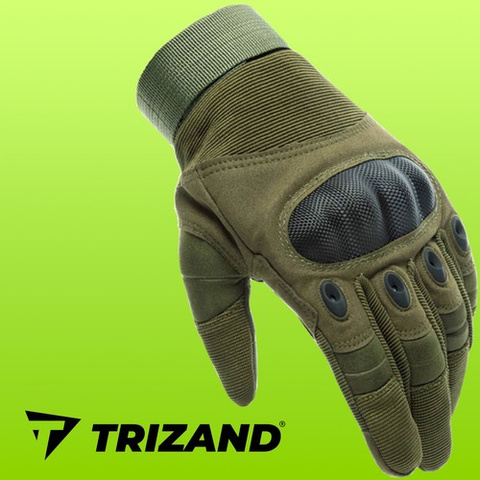 XL-khaki taktické rukavice Trizand 21772