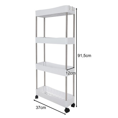 Kitchen/bathroom shelf on wheels Ruhhy 24291