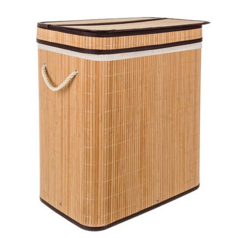 Bamboo laundry basket - two-chamber Ruhhy 24269