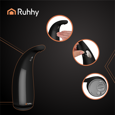 Ruhhy 26076 Touchless Soap Dispenser Black