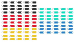Keychain/key identifier set 100 pcs 