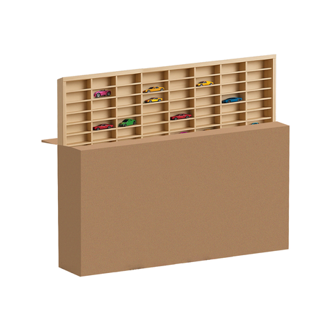 Wooden shelf for cars - Kruzzel 26582 truck