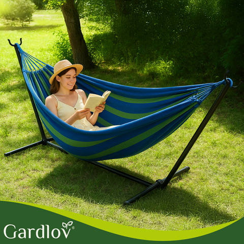 Garden hammock 200x150cm with frame