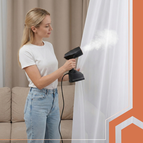 Черный отпариватель для одежды Velira Ruhhy 26901 мощностью 2000 Вт