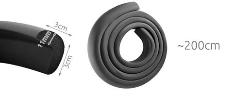 Edge protection tape - black