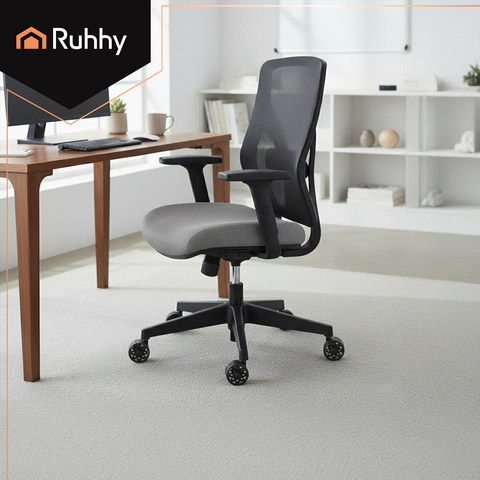 Roulettes noires pour chaise pivotante, lot de 5, Ruhhy26294