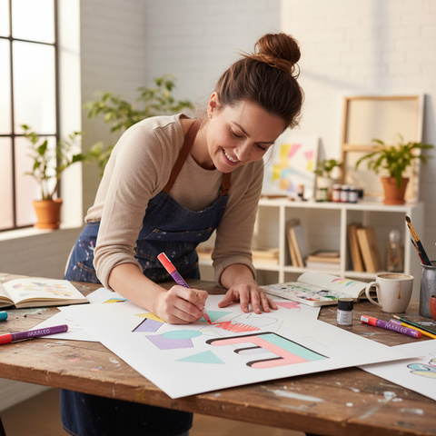 Lot de 12 marqueurs décoratifs Maaleo 25743