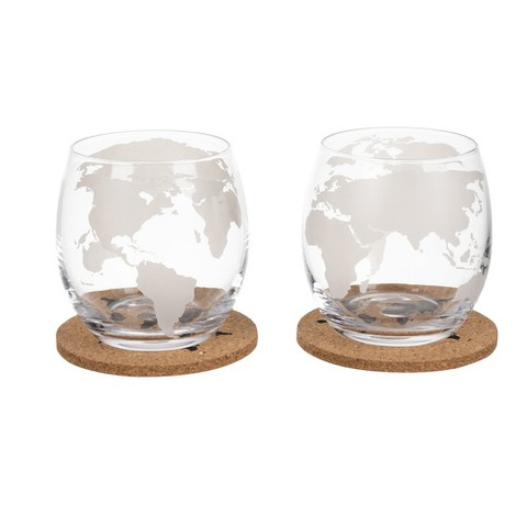 Decanter - globe - whiskey set Malatec 22553