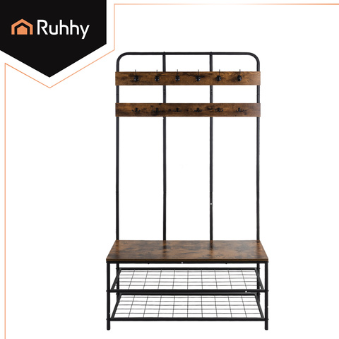 Standing shelf with hanger 182cm Ruhhy 27036