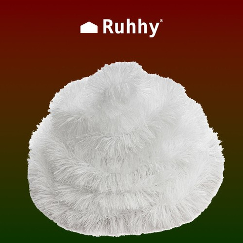 Guirlande de sapin de Noël - blanche 6m Ruhhy 22307