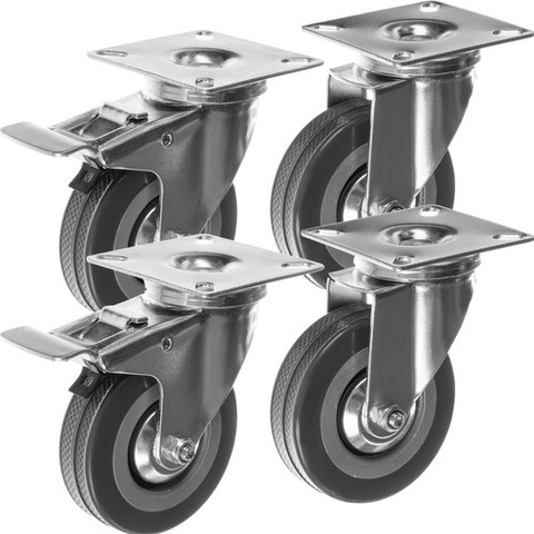 Поворотные колеса - комплект из 4 штук Malatec 22537