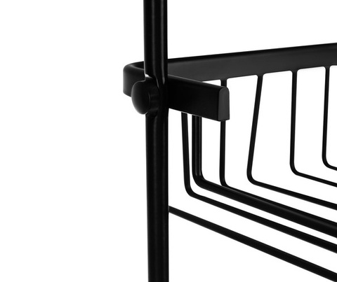 Hanging shower shelf - black