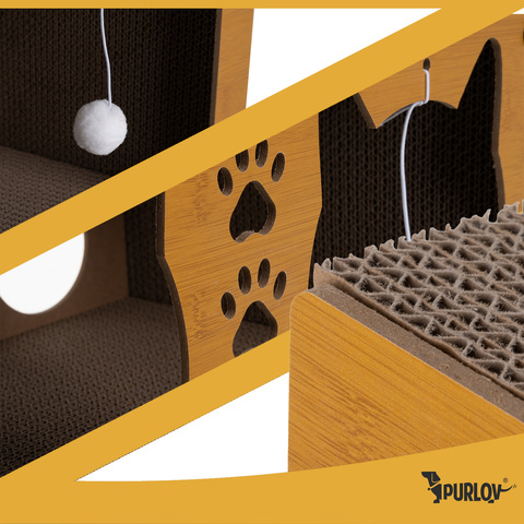 Cat scratching post - two-story house Purlov 27017