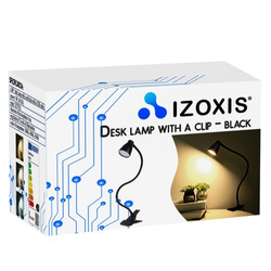 Desk lamp with clip - black Izoxis 19454